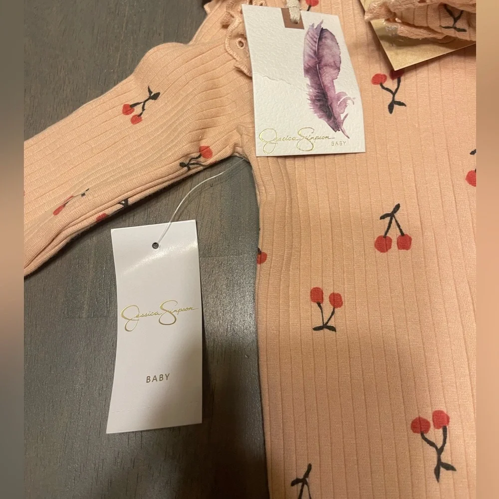 🎀 NEW! • Jessica Simpson • Zippy Sleeper with Headband | 3-6 months - Picture 4 of 5